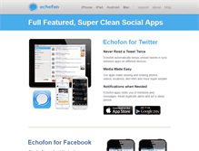 Tablet Screenshot of echofon.com